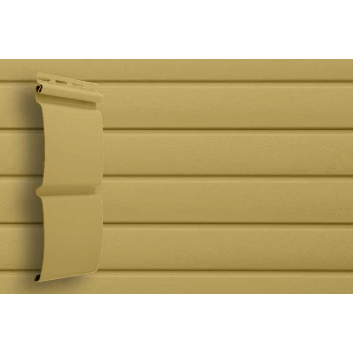 Виниловый сайдинг двухслойный Grand Line Блок-хаус Карамельный 3.00