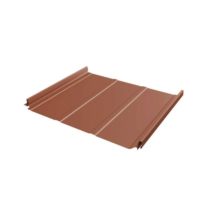 Фальцевая кровля Кликфальц Pro Grand Line 0,45 Drap ST RAL 8004 Терракота
